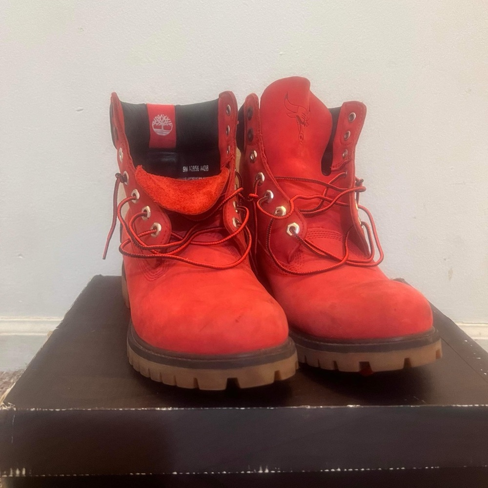 Timberland 6 Chicago Bulls Red